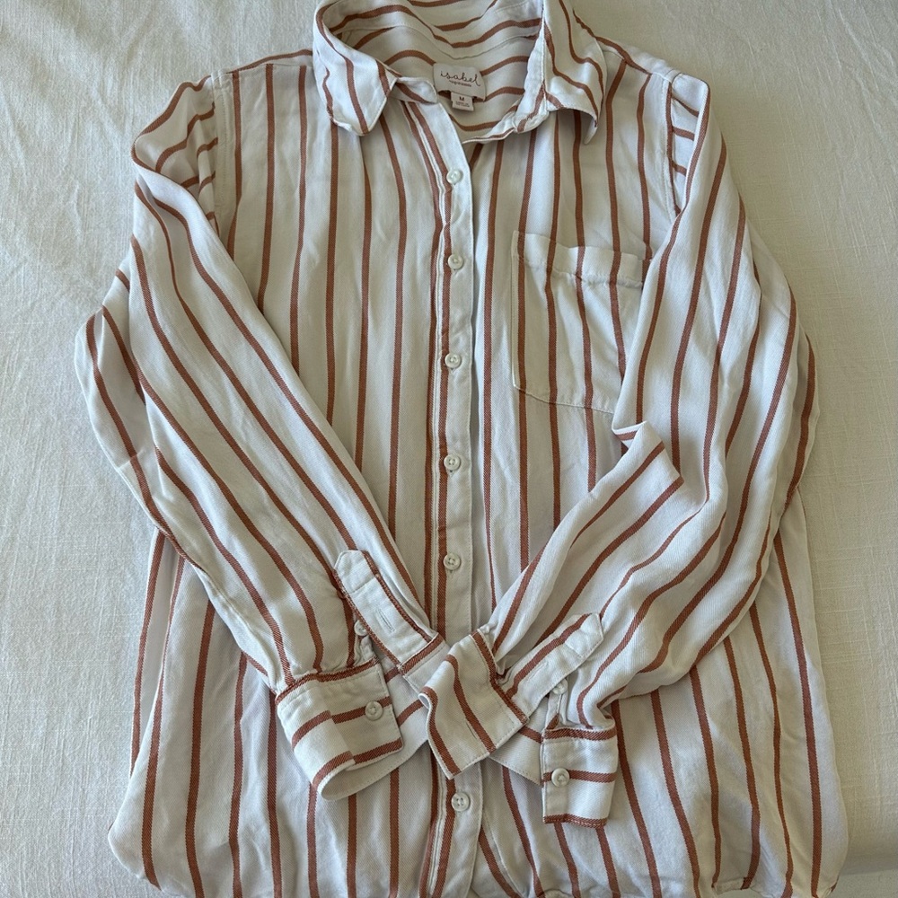 Striped button down